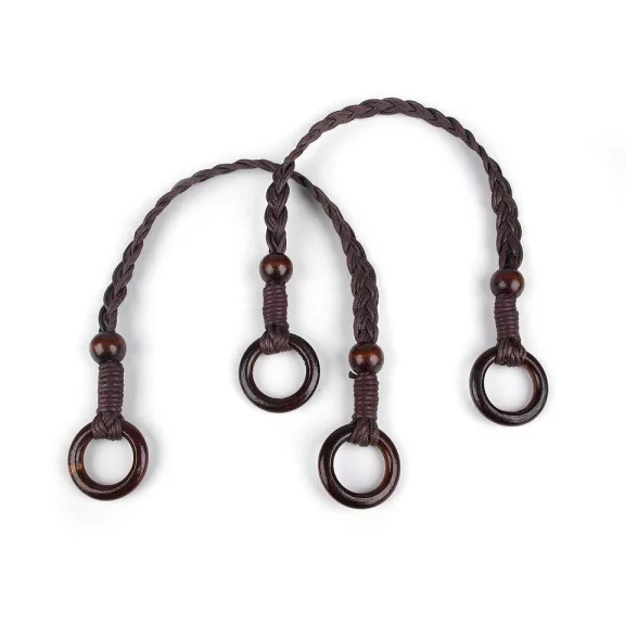 Fonott táskafül hossza 48-50 cm karikával - 2 sötétbarna (20 db-os csomagolás) Fonott táskafül hossza 48-50 cm karikával - 2 sötétbarna (20 db-os csomagolás)