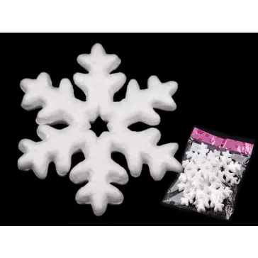  Hungarocell hópehely Ø10 cm polisztirol - fehér (1 zacskó)