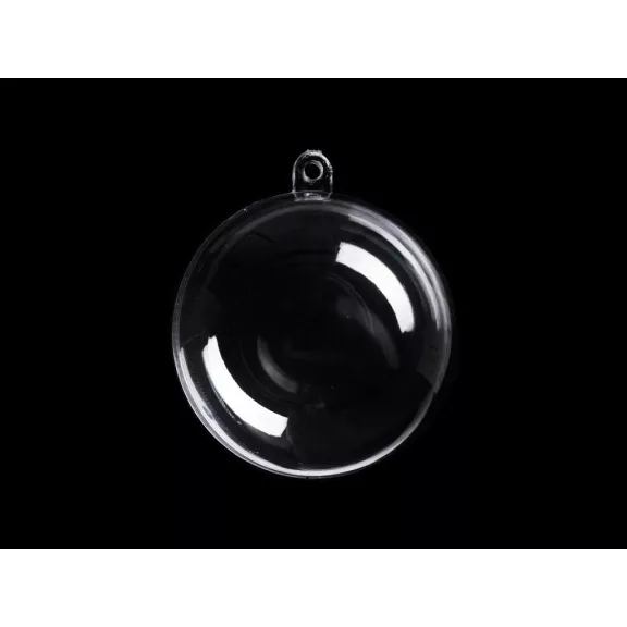 Átlátszó műanyag gömb Ø6 cm 2 részes - 1 Transparent (12 db-os csomagolás) Átlátszó műanyag gömb Ø6 cm 2 részes - 1 Transparent (12 db-os csomagolás)