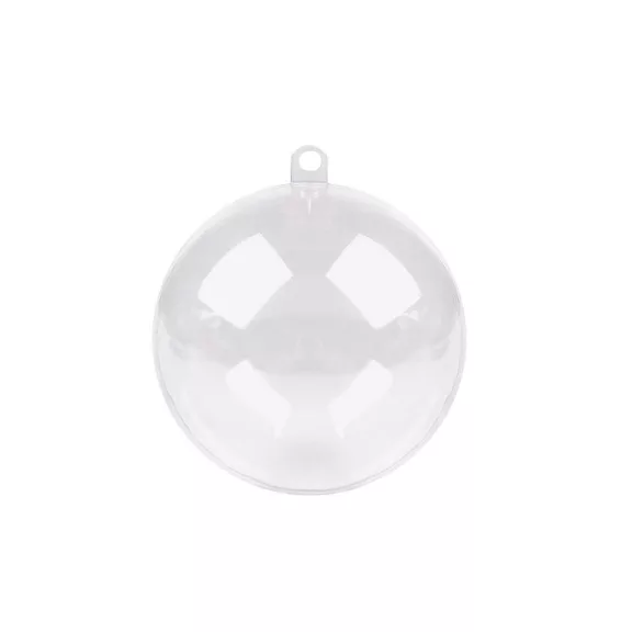 Átlátszó műanyag gömb Ø6 cm 2 részes - 1 Transparent (120 db-os csomagolás) Átlátszó műanyag gömb Ø6 cm 2 részes - 1 Transparent (120 db-os csomagolás)