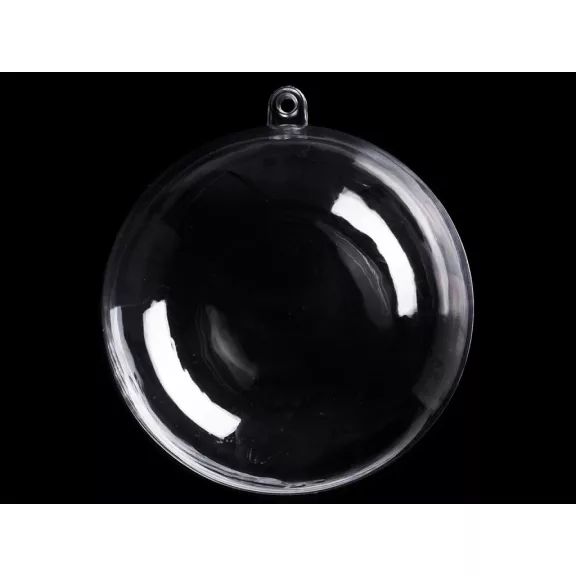 Átlátszó műanyag gömb Ø8,5 cm 2 részes - 1 Transparent (12 db-os csomagolás) Átlátszó műanyag gömb Ø8,5 cm 2 részes - 1 Transparent (12 db-os csomagolás)