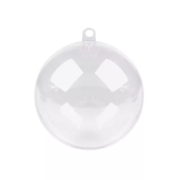 Átlátszó műanyag gömb Ø8,5 cm 2 részes - 1 Transparent (60 db-os csomagolás) Átlátszó műanyag gömb Ø8,5 cm 2 részes - 1 Transparent (60 db-os csomagolás)