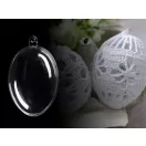 Átlátszó műanyag tojás 4,5x6 cm 2 részes - Transparent (2 db-os csomagolás) Átlátszó műanyag tojás 4,5x6 cm 2 részes - Transparent (2 db-os csomagolás)