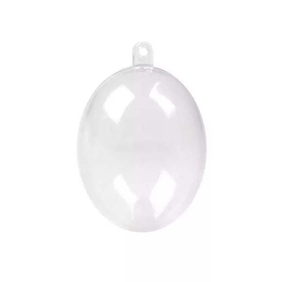 Átlátszó műanyag tojás 4,5x6 cm 2 részes - Transparent (120 db-os csomagolás) Átlátszó műanyag tojás 4,5x6 cm 2 részes - Transparent (120 db-os csomagolás)