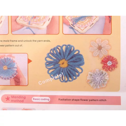 Virágdísz-készítő kötőkeret -Flower Loom