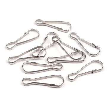 Karabiner 8x23 mm - nikkel (500 db-os csomagolás)