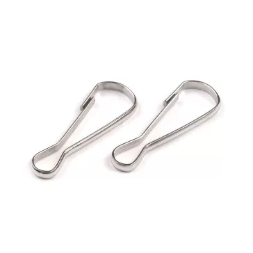 Karabiner 8x23 mm - nikkel (100 db-os csomagolás)