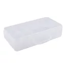 Műanyag doboz 130x26x6 cm tégelyekkel - Transparent (1 db-os csomagolás) Műanyag doboz 130x26x6 cm tégelyekkel - Transparent (1 db-os csomagolás)