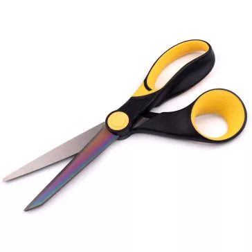   Háztartási szabóolló 21,5 cm - vil. sárga (3 db-os csomagolás)