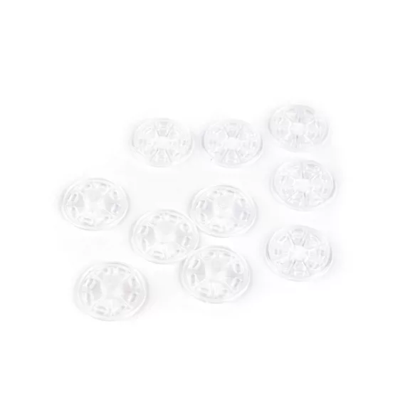 Felvarrható műanyag patent / összenyomható gomb Ø25 mm - 1 átlátszó (30 pr) Felvarrható műanyag patent / összenyomható gomb Ø25 mm - 1 átlátszó (30 pr)