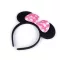 Maszkabáli hajpánt Minnie Mouse - 5 rózsaszín világos nagy pöttyök (1 db-os csomagolás)