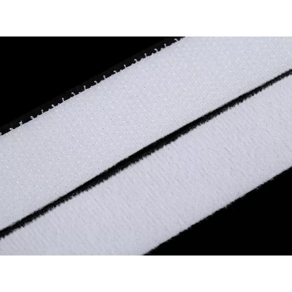Tépőzár 20 mm kétoldalas - 2 fehér Tépőzár 20 mm kétoldalas - 2 fehér