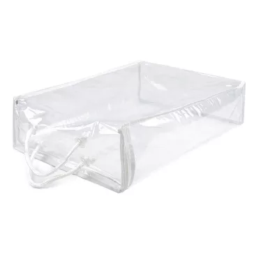   PVC tárolótáska cipzárral - átlátszó (1 db-os csomagolás)
