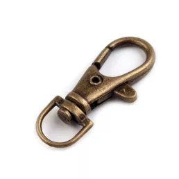 Fém forgós karabíner 10 mm-es befűző