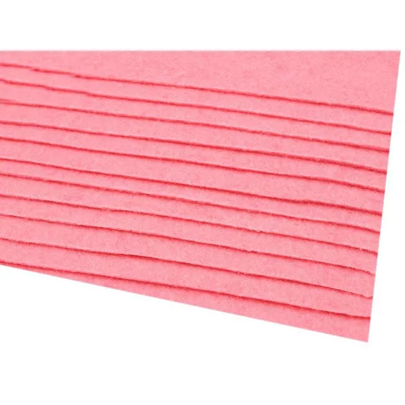 Dekoratív filc textilből / puha filc 20x30 cm - 23 (F09) középrózsaszín (48 db-os csomagolás) Dekoratív filc textilből / puha filc 20x30 cm - 23 (F09) középrózsaszín (48 db-os csomagolás)
