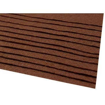   Dekoratív filc textilből / puha filc 20x30 cm - 38 (F88) barna (2 db-os csomagolás)