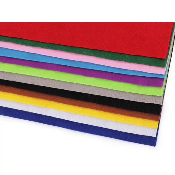 Dekoratív filc textilből / puha filc 20x30 cm - 6 mix (48 db-os csomagolás) Dekoratív filc textilből / puha filc 20x30 cm - 6 mix (48 db-os csomagolás)