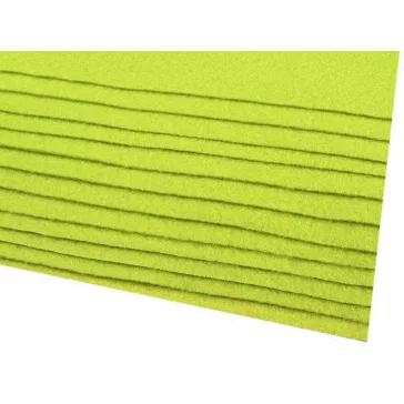   Dekoratív filc textilből / puha filc 20x30 cm - 47 (F18) limezöld (2 db-os csomagolás)