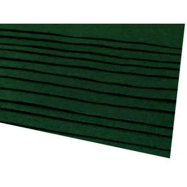   Dekoratív filc textilből / puha filc 20x30 cm - 48 (F30) zöld sötét (48 db-os csomagolás)