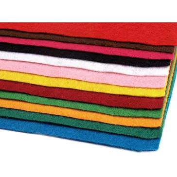   Dekoratív filc textilből / puha filc 20x30 cm - 1 mix (12 db-os csomagolás)