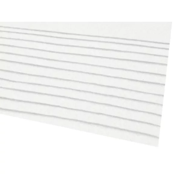 Dekoratív filc textilből / puha filc 20x30 cm - 11 (F31) fehér gyöngyös (12 db-os csomagolás) Dekoratív filc textilből / puha filc 20x30 cm - 11 (F31) fehér gyöngyös (12 db-os csomagolás)