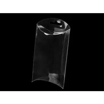   Műanyag doboz akasztható 9x15 cm - Transparent (500 db-os csomagolás)