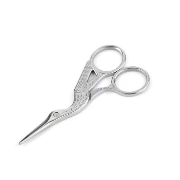   Kézimunka olló 9,5 cm, gólya - 2 (9,5 cm) nikkel (3 db-os csomagolás)