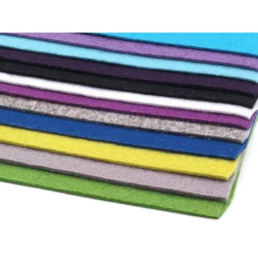 Filc anyag 20x30 cm - 1 mix (12 db-os csomagolás)