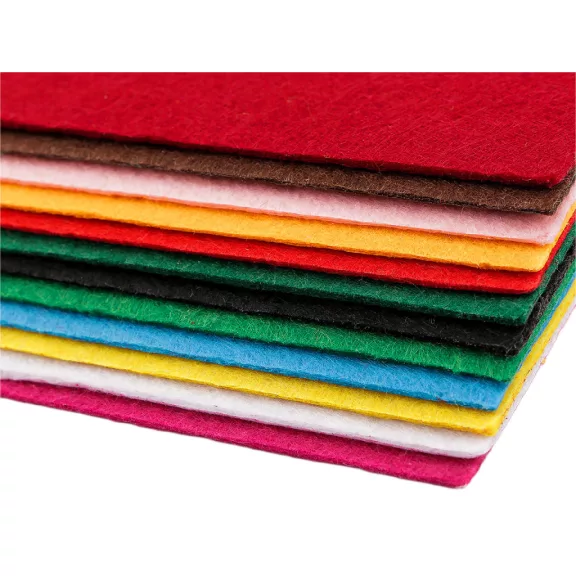 Filc anyag 20x30 cm - 2 mix (12 db-os csomagolás) Filc anyag 20x30 cm - 2 mix (12 db-os csomagolás)