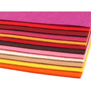 Filc anyag 20x30 cm - 3 mix (48 db-os csomagolás)