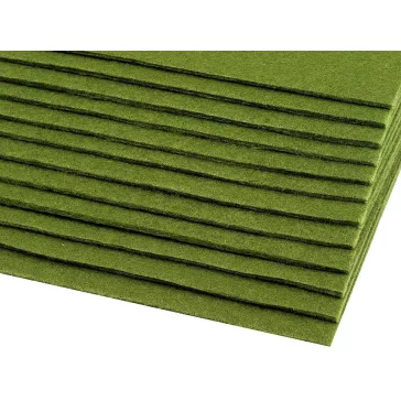   Filc anyag 20x30 cm - 1 (F23) sztyepp zöld (48 db-os csomagolás)