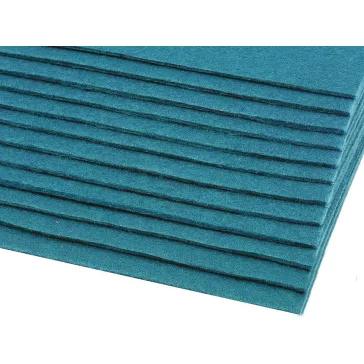   Filc anyag 20x30 cm - 13 (F74) türkiszkék (2 db-os csomagolás)