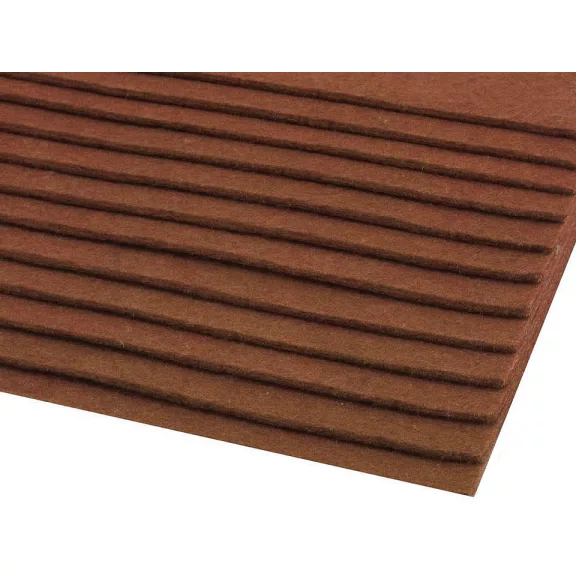 Filc anyag 20x30 cm - 24 (F88) barna (12 db-os csomagolás) Filc anyag 20x30 cm - 24 (F88) barna (12 db-os csomagolás)