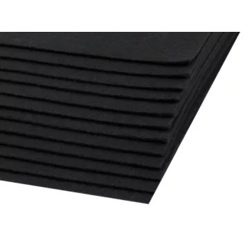 Filc anyag 20x30 cm - 10 (F77) fekete (2 db-os csomagolás)