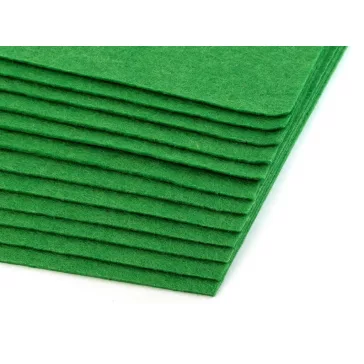   Filc anyag 20x30 cm - 21 (F26) zöld páfránya (12 db-os csomagolás)
