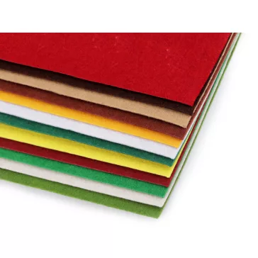 Filc anyag 20x30 cm - 7 mix (12 db-os csomagolás)