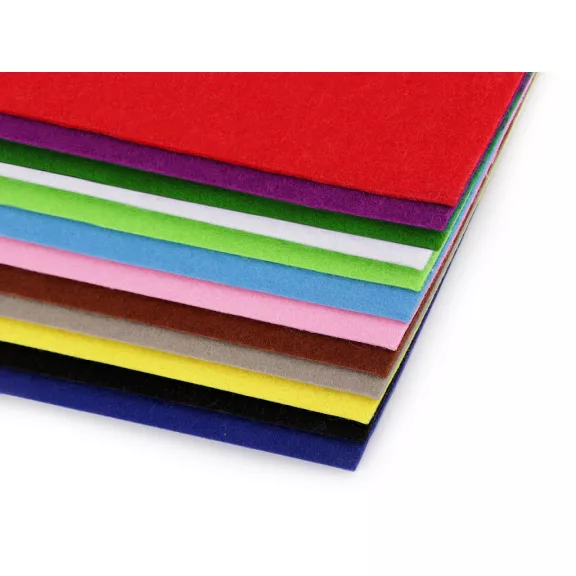 Filc anyag 20x30 cm - 6 mix (12 db-os csomagolás) Filc anyag 20x30 cm - 6 mix (12 db-os csomagolás)
