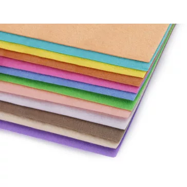   Filc anyag 20x30 cm - 4 pasztell színű mix (48 db-os csomagolás)