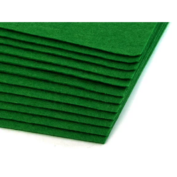 Filc anyag 20x30 cm - 29 (F27) élénkzöld (12 db-os csomagolás) Filc anyag 20x30 cm - 29 (F27) élénkzöld (12 db-os csomagolás)
