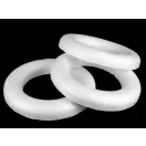 Polisztirén koszorú Ø19 cm - 1 fehér (1 db-os csomagolás)