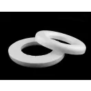 Polisztirén koszorú Ø19 cm - 1 fehér (80 db-os csomagolás)