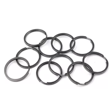   Fémkulcstartó karika Ø30 mm - 3 nikkel fekete (10 db-os csomagolás)