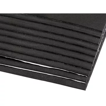   Habgumi Moosgummi 20x30 cm öntapadós - 10 fekete (50 db-os csomagolás)