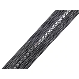 Csont cipzár No 5 folyóméter arany és ezüst