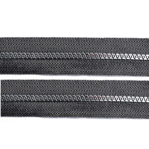 Csont cipzár No 5 folyóméter arany és ezüst