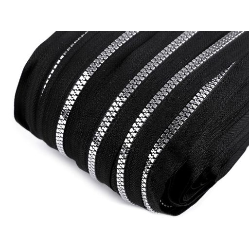 Csont cipzár No 5 folyóméter arany és ezüst