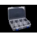 Műanyag rekeszes doboz13,5x20x4,6 cm - Transparent (9 db-os csomagolás)