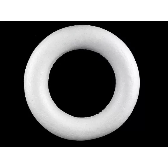 Polisztirol koszorú Ø29 cm - fehér (10 db-os csomagolás) Polisztirol koszorú Ø29 cm - fehér (10 db-os csomagolás)