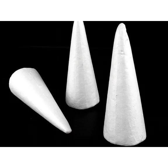 Kúp 9,5x24,5 mm polisztirol - Fehér (1 db-os csomagolás) Kúp 9,5x24,5 mm polisztirol - Fehér (1 db-os csomagolás)