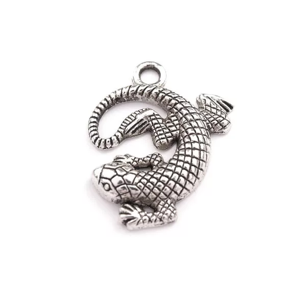 Tibeti fityegő GYÍKOCSKA 25x25 mm - platina (10 db-os csomagolás) Tibeti fityegő GYÍKOCSKA 25x25 mm - platina (10 db-os csomagolás)
